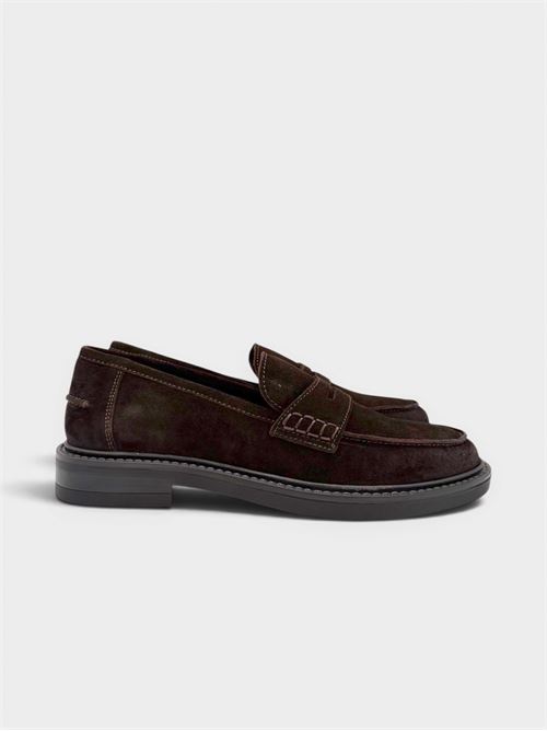 Mocassino in camoscio marrone scuro FUNNY DUCK | VR60006401CAMOSCIODARK BROWN